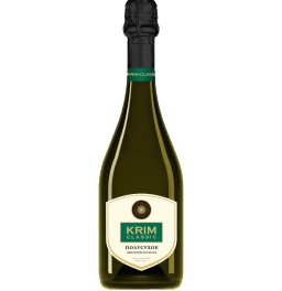 Игристое вино "Krim Classic" White Demi-Sec