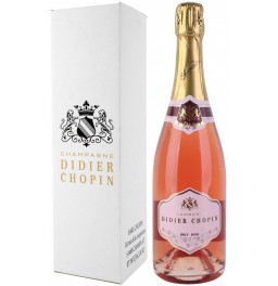 Шампанское Didier Chopin, Brut Rose, Champagne AOC, gift box