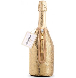 Игристое вино Schlumberger, Sparkling Brut Vintage, in Bottle Cooler with sequins