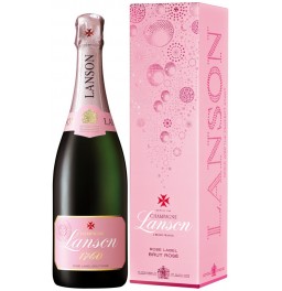Шампанское Lanson Rose Label Brut Rose, gift box