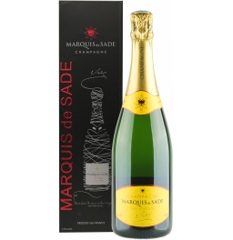 Шампанское "Marquis de Sade" Brut, Champagne AOC, gift box