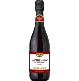 Игристое вино "Casetta S. Maria" Lambrusco Rosso dell'Emilia IGT Amabile