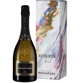 Игристое вино "Балаклава" Брют Резерв, в подарочной коробке с декором