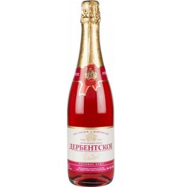 Игристое вино "Дербентское", Российское шампанское, розовое брют