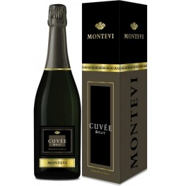 Игристое вино "Montevi" Cuvee Brut, gift box