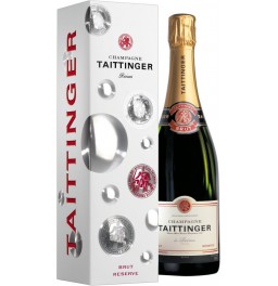 Шампанское Taittinger, Brut Reserve, new year gift box