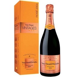 Шампанское Veuve Clicquot Vintage Rose 2004 in gift box