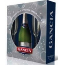Игристое вино Gancia Asti DOCG, with 2-glasses gift box