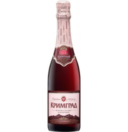 Игристое вино "Крымград" розовое мускатное полусладкое