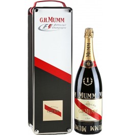 Шампанское Mumm, "Cordon Rouge" AOC, metal box "Formula 1"