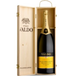 Игристое вино Valdo, "Marca Oro", Prosecco di Valdobbiadene Superiore DOCG, wooden box, 3 л