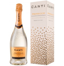 Игристое вино Canti, Prosecco, 2017, gift box "Romantic"