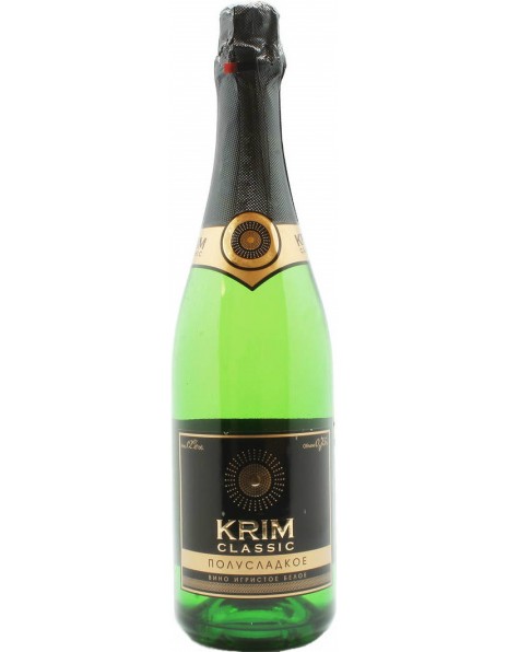 Игристое вино "Krim Classic" White Semi-Sweet