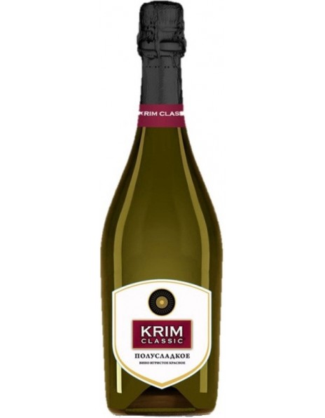 Игристое вино "Krim Classic" Red Semi-Sweet