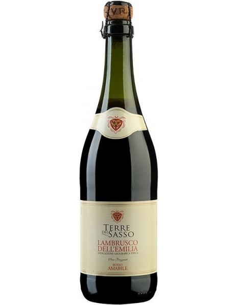 Игристое вино Contri Spumanti, "Terre del Sasso" Lambrusco dell'Emilia IGT Rosso Amabile
