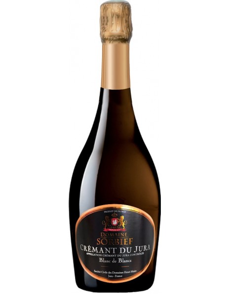 Игристое вино Domaine du Sorbief, Blanc de Blanc, Cremant du Jura AOC, 2014