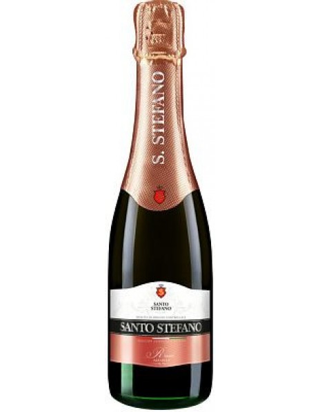 Игристое вино "Санто Стефано" Розовое полусладкое, 375 мл