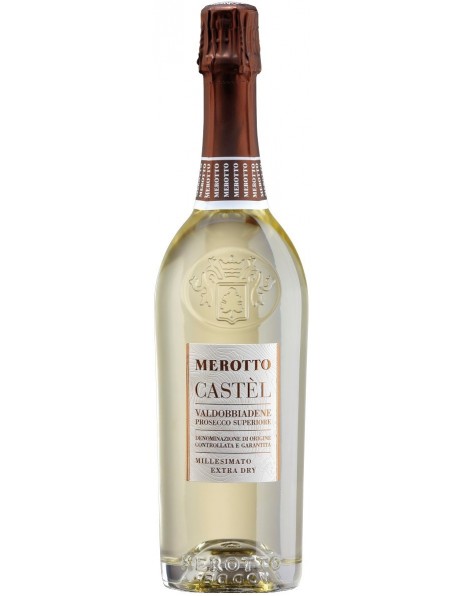Игристое вино Merotto, "Castel" Valdobbiadene Prosecco Superiore DOCG Extra Dry, 2017