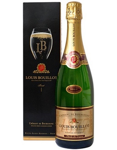 Шампанское Louis Bouillot, Brut "Grande Reserve", Cremant de Bourgogne AOC, gift box
