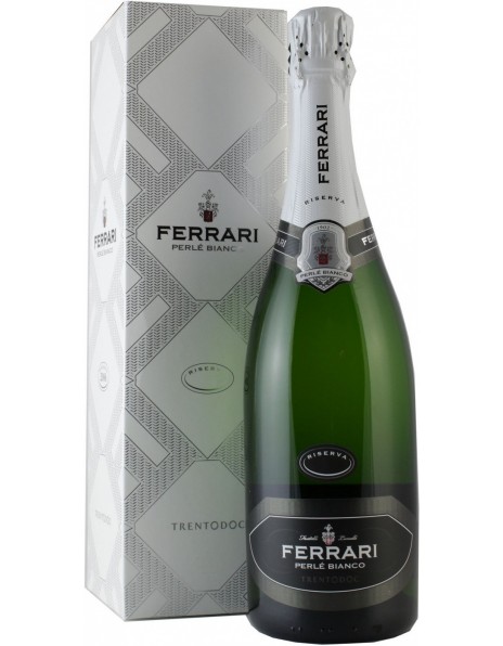Игристое вино Ferrari, "Perle Bianco" Riserva, Trento DOC, 2008, gift box