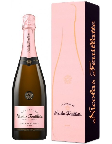 Шампанское Nicolas Feuillatte, Brut Grande Reserve Rose, gift box