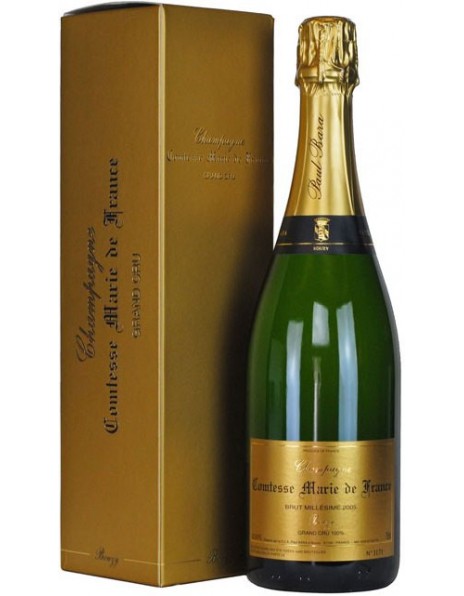 Шампанское Paul Bara, "Comtesse Marie de France" Brut Grand Cru, Champagne AOC, 2005, gift box