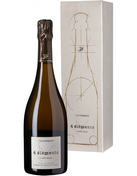 Шампанское Champagne Hure Freres, "4 Elements" Pinot Noir Extra Brut, 2014, gift box