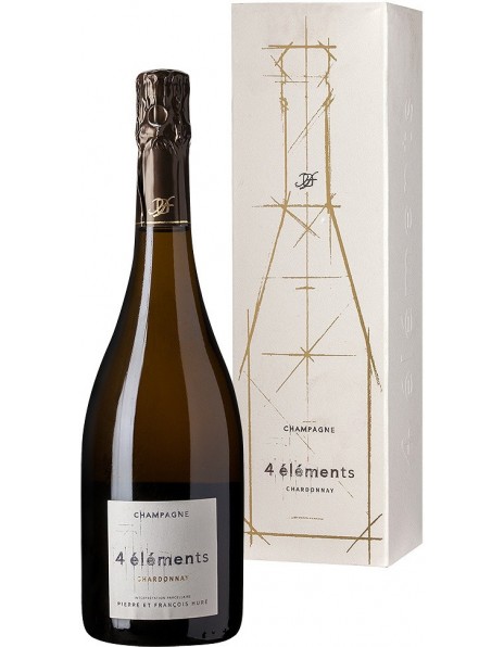 Шампанское Champagne Hure Freres, "4 Elements" Chardonnay Extra Brut, 2014, gift box