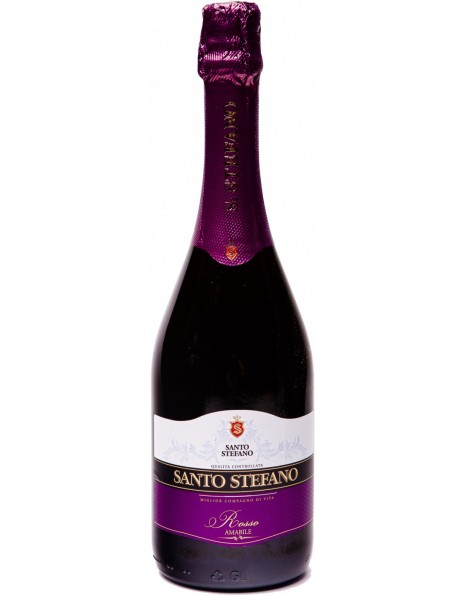 Игристое вино "Санто Стефано" Красное полусладкое