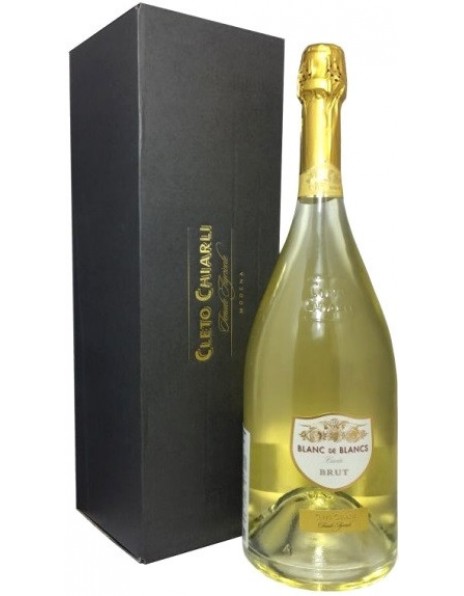 Игристое вино Cleto Chiarli, Blanc de Blancs Brut, gift box, 1.5 л
