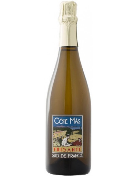 Игристое вино "Cote Mas" Frisante Blanc de Blancs Brut, Pays d'Oc IGP, 2017