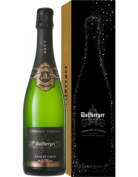 Игристое вино Wolfberger Cremant d'Alsace Pinot Gris, gift box
