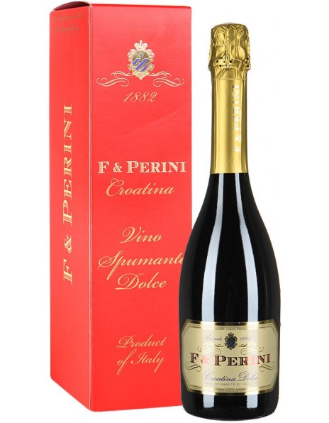 Игристое вино "F&amp;Perini" Croatina Dolce, gift box
