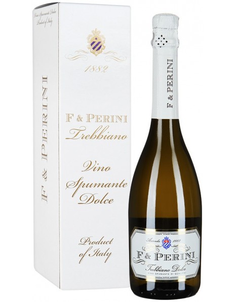 Игристое вино "F&amp;Perini" Trebbiano Dolce, gift box