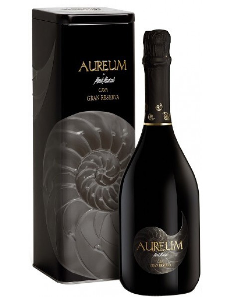 Игристое вино Mont Marcal, "Aureum" Cava Brut Nature Gran Reserva, metal box, 2012