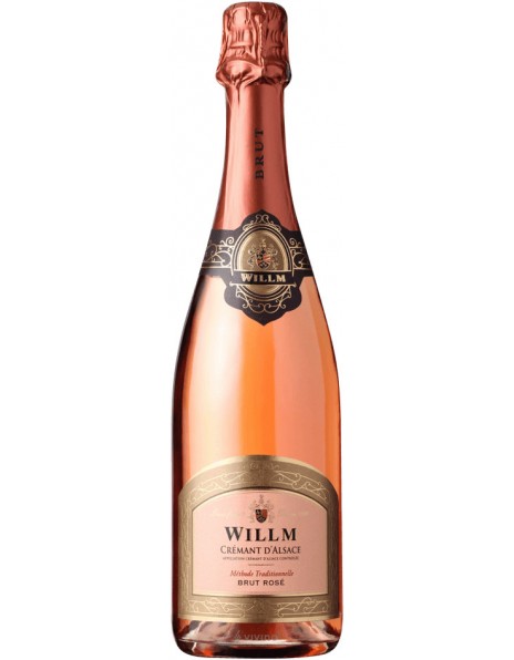 Игристое вино Willm, Cremant d'Alsace AOC Brut Rose