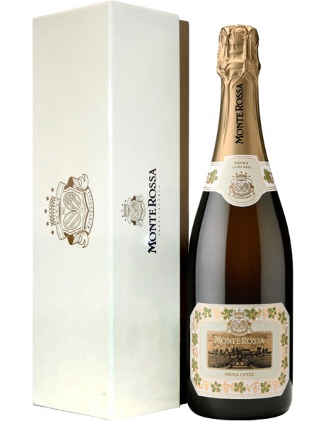 Игристое вино Monte Rossa, "Prima Cuvee" Brut, gift box "Premium"