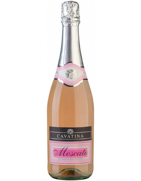 Игристое вино "Cavatina" Moscato Spumante Rose Semi-Sweet