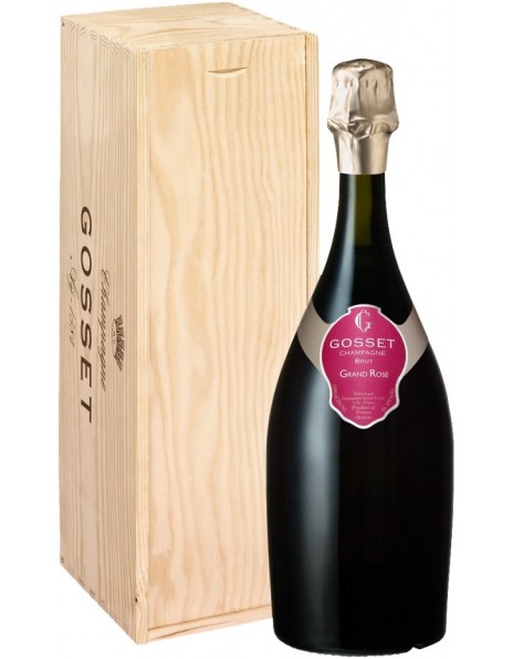 Игристое вино Gosset, Brut "Grand Rose", wooden box, 1.5 л