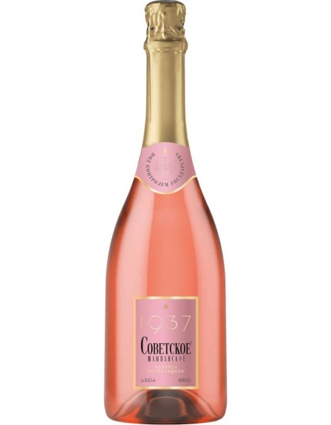 Игристое вино "Советское Шампанское" Розовое Полусладкое