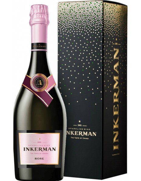 Игристое вино "Инкерман" Розе, в подарочной коробке