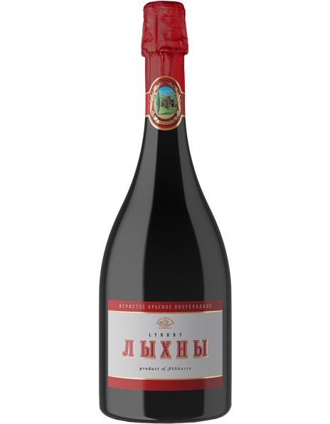 Игристое вино "Лыхны" Красное Полусладкое