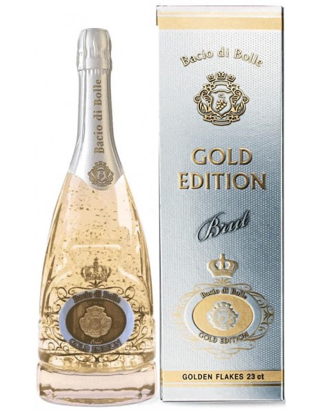 Игристое вино "Bacio di Bolle" Brut Gold Edition, gift box
