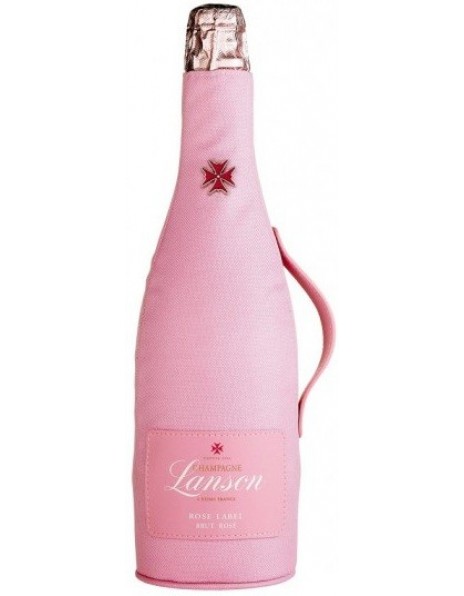 Шампанское Lanson, "Rose Label" Brut Rose, in pink case