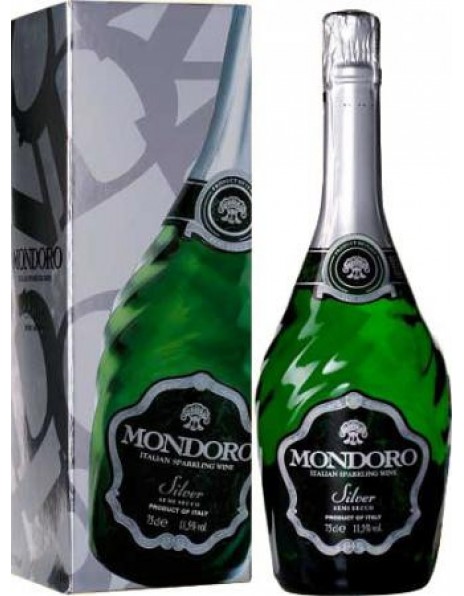 Игристое вино Mondoro Silver Semi Secco with gift box