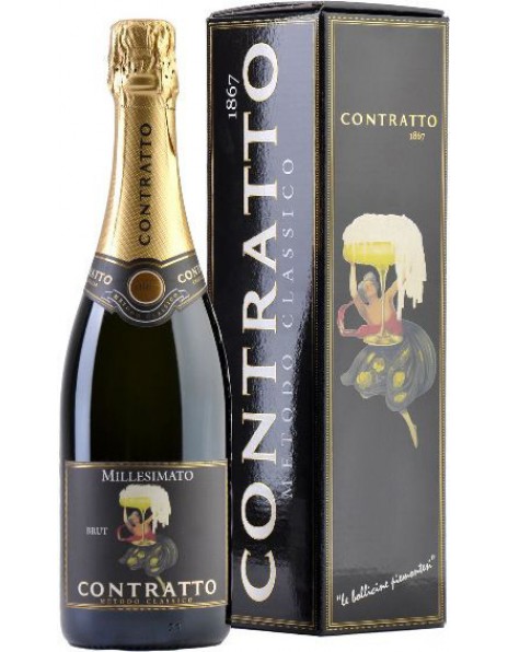 Игристое вино Giuseppe Contratto, "Millesimato" Brut, 2008, gift box