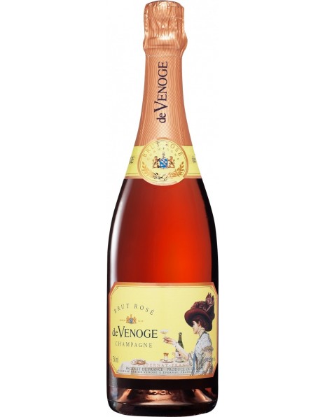 Шампанское Champagne de Venoge, "Brut Rose", Champagne AOC
