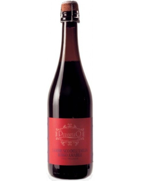 Игристое вино Puianello, Lambrusco dell'Emilia IGT Rosso Amabile