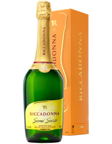 Игристое вино Riccadonna, Semi Secco, gift box