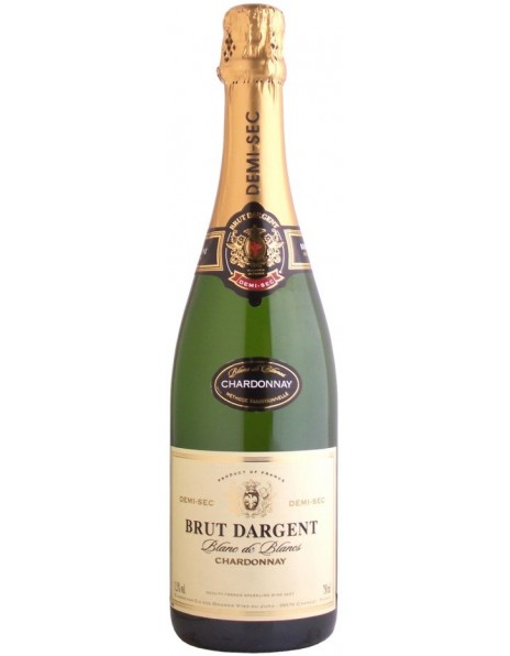 Игристое вино "Brut Dargent" Blanc de Blanc Chardonnay Demi Sec, 2013